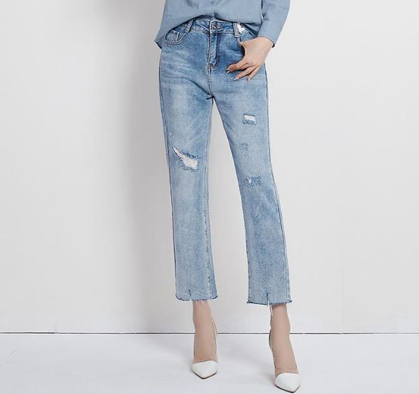 women spring autumn fashion brand vintage cartoon dog little girl print denim jeans female casual frayed harem pants trousers, Blue
women spring autumn fashion brand vintage cartoon dog little girl print denim jeans female casual frayed harem pants trousers, Blue