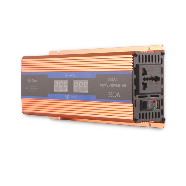 car inverter 2600w dc 12 v to ac 220 v digital display of protection voltage against overload of modified energy sine wave
car inverter 2600w dc 12 v to ac 220 v digital display of protection voltage against overload of modified energy sine wave