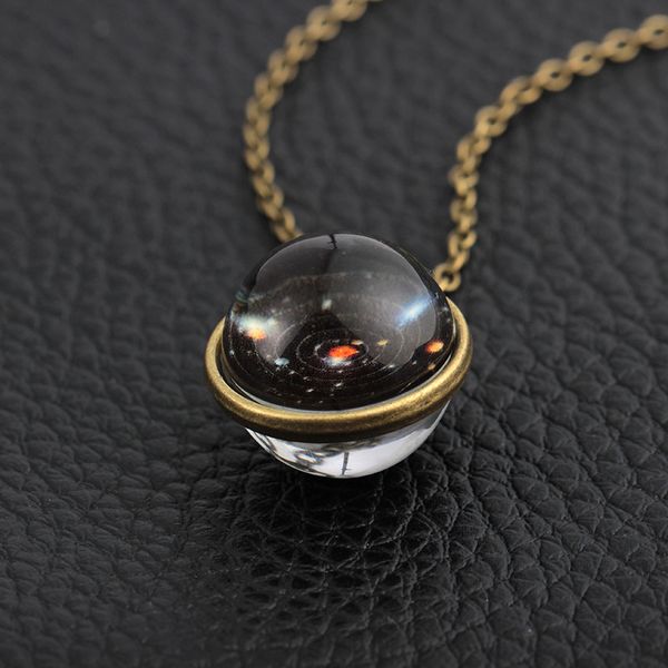 fashion double-sided glass ball luminous couple necklaces universe fantasy star pendant necklace jewelry, Silver
fashion double-sided glass ball luminous couple necklaces universe fantasy star pendant necklace jewelry, Silver