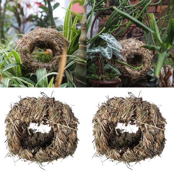 2pcs handmade woven straw bird nest cage birdhouse bed house for parrot pigeon swallow small pet
2pcs handmade woven straw bird nest cage birdhouse bed house for parrot pigeon swallow small pet