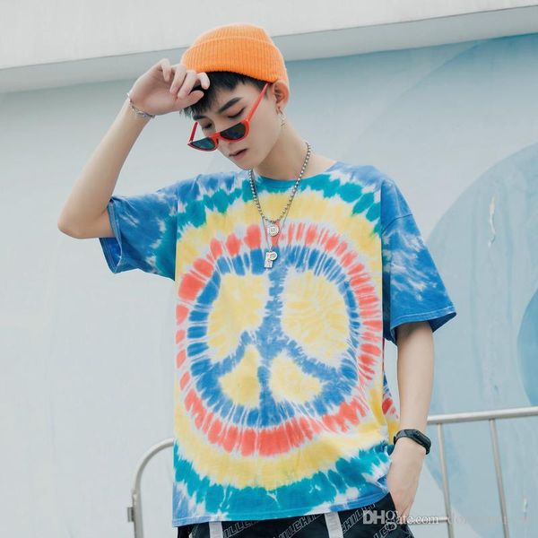 colorful tie dye summer t shirt men and women loose casual harajuku crewneck tshirts pullover short sleeve oversize tees, White;black
colorful tie dye summer t shirt men and women loose casual harajuku crewneck tshirts pullover short sleeve oversize tees, White;black
