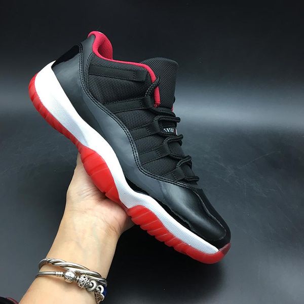 air 11 low bred 528895-012 11s xi black red women men basketball sports shoes sneakers trainers with original box, Black;white
air 11 low bred 528895-012 11s xi black red women men basketball sports shoes sneakers trainers with original box, Black;white