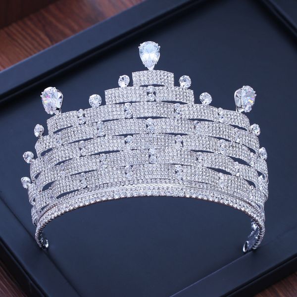 silver color bridal crown big rhinestone tiara princess wedding dress accessories crystal crowns and tiaras women hair jewelry, White;golden
silver color bridal crown big rhinestone tiara princess wedding dress accessories crystal crowns and tiaras women hair jewelry, White;golden
