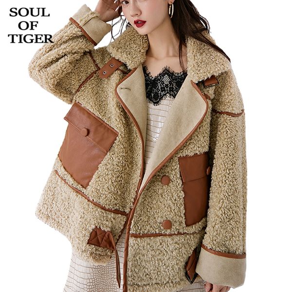 soul of tiger 2019 fashion england ladies luxury fluffy jackets womens thick warm fur coats winter pu patchwork woolen clothes, Black
soul of tiger 2019 fashion england ladies luxury fluffy jackets womens thick warm fur coats winter pu patchwork woolen clothes, Black