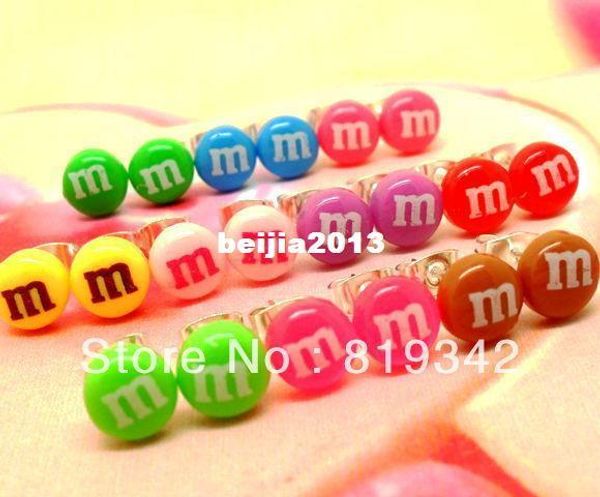 20pcs ( 10pairs ) color 8mm letter m funky mini candy earrings cute kitsch retro sweet pop kawaii stud junk food, Golden;silver
20pcs ( 10pairs ) color 8mm letter m funky mini candy earrings cute kitsch retro sweet pop kawaii stud junk food, Golden;silver