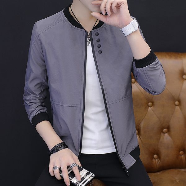 2018 new style men autumn clothing coat youth casual jacket men's spring and autumn korean-style slim fit baseball uniform trend, Black;brown
2018 new style men autumn clothing coat youth casual jacket men's spring and autumn korean-style slim fit baseball uniform trend, Black;brown