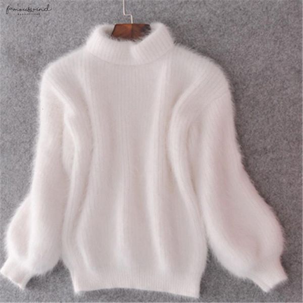 new fashion winter thickened warm color turtleneck mohair female sweater lantern sleeve casual solid slim simple pullover, White;black
new fashion winter thickened warm color turtleneck mohair female sweater lantern sleeve casual solid slim simple pullover, White;black