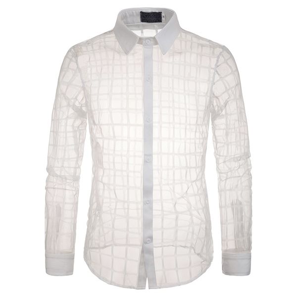 kancoold men's mesh plaid shirt solid men's shirt slim fit turn-down collar brand men long sleeve blouse nov12, White;black
kancoold men's mesh plaid shirt solid men's shirt slim fit turn-down collar brand men long sleeve blouse nov12, White;black