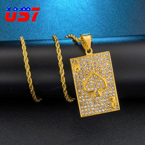 us7 hip hop iced out bling poker pendant necklace stainless steel rhinestone bright necklaces & pendants for men jewelry gift, Silver
us7 hip hop iced out bling poker pendant necklace stainless steel rhinestone bright necklaces & pendants for men jewelry gift, Silver