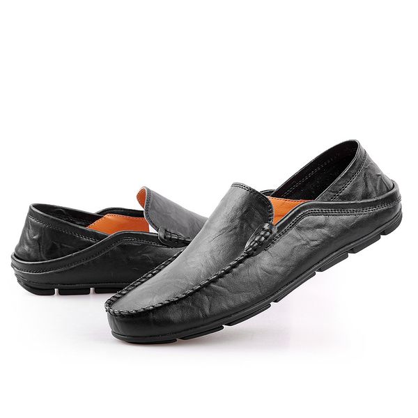 men flats gommino driving shoes brand fashion summer style soft moccasins men loafers split genuine leather shoes, Black
men flats gommino driving shoes brand fashion summer style soft moccasins men loafers split genuine leather shoes, Black