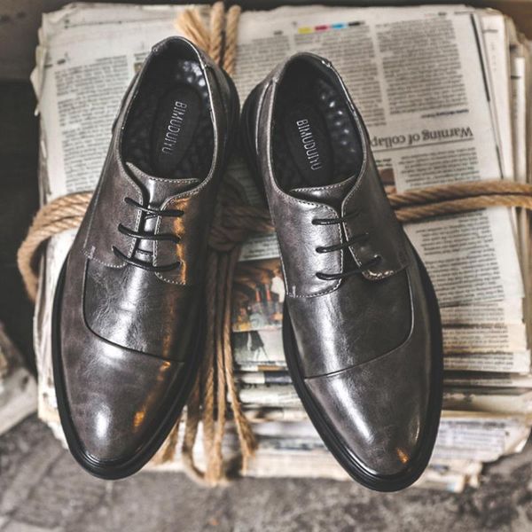 dress shoes bimuduiyu men wedding 2021 pointed toe leather designer formal lace-up business male, Black
dress shoes bimuduiyu men wedding 2021 pointed toe leather designer formal lace-up business male, Black