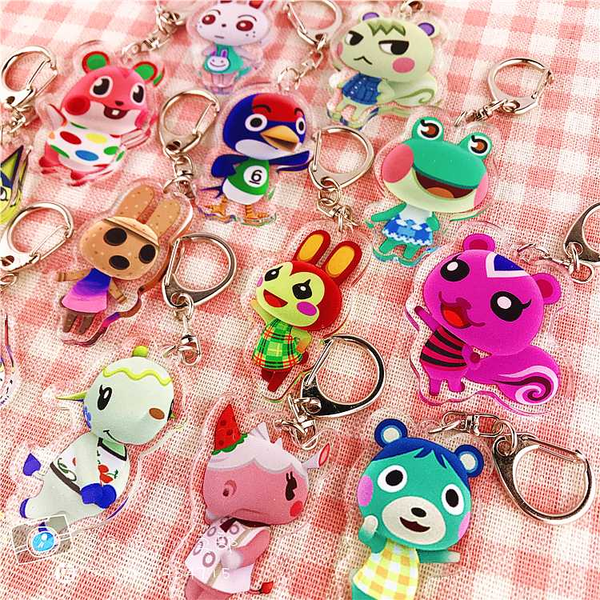 game animal crossing new horizons pocket camp bunnie tia olivia cosplay cartoon acrylic bags pendant keychain decor keyring toy, Silver
game animal crossing new horizons pocket camp bunnie tia olivia cosplay cartoon acrylic bags pendant keychain decor keyring toy, Silver