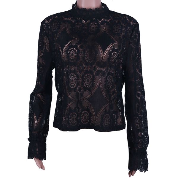 elegant lace blouse shirt hollow out embroidery blouse women long lantern sleeve summer 2019 new arrival, White
elegant lace blouse shirt hollow out embroidery blouse women long lantern sleeve summer 2019 new arrival, White