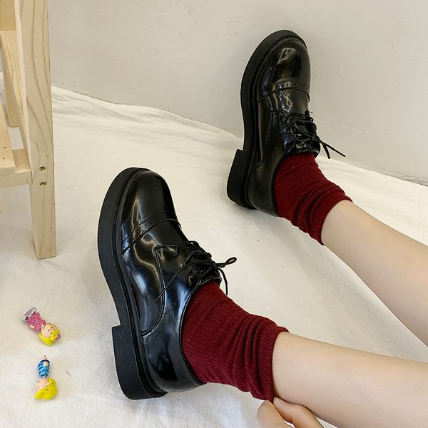 korean shoes round toe casual female sneakers shose women all-match autumn british style shallow mouth oxfords women's 2019, Black
korean shoes round toe casual female sneakers shose women all-match autumn british style shallow mouth oxfords women's 2019, Black