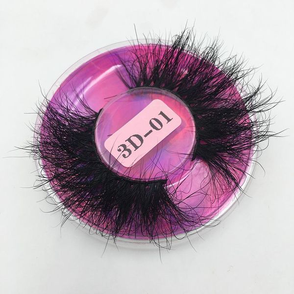 

10/30 pairs fluffy messy mink eyelashes wholesale lashes with box 25mm mink lashes bulk long 3d false eyelashes makeup lashes