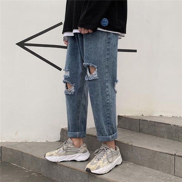 boys' pants ins tide brand hole jeans loose straight ankle-length pants autumn korean style fashion 9 points begging, White;black
boys' pants ins tide brand hole jeans loose straight ankle-length pants autumn korean style fashion 9 points begging, White;black