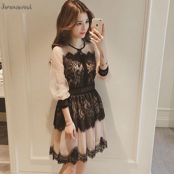 s dress xl sale spring autumn hollow out women long sleeve elastic waist floral crochet lace dress femininas vestidos a6, Black;gray
s dress xl sale spring autumn hollow out women long sleeve elastic waist floral crochet lace dress femininas vestidos a6, Black;gray