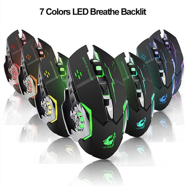 profession gaming mouse silent illuminated mechanical 1800dpi 2.4g usb wireless 7 color mouse dropship for pc laptop
profession gaming mouse silent illuminated mechanical 1800dpi 2.4g usb wireless 7 color mouse dropship for pc laptop