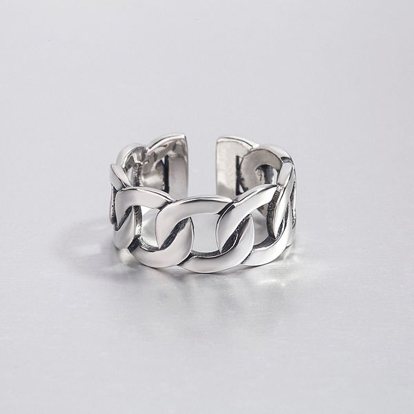 925 silver women retro rings 9mm 6g sterling thick chain hollow out personalized ring opening resizable dropshipping sp447, Slivery;golden
925 silver women retro rings 9mm 6g sterling thick chain hollow out personalized ring opening resizable dropshipping sp447, Slivery;golden