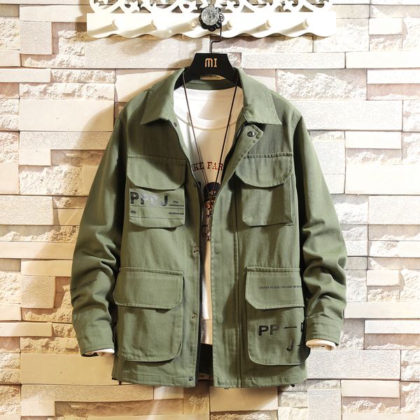dropshipping men japanese streetwear multi-pocket cargo jacket 2019 autumn mens cotton jacket casual overalls male, Black;brown
dropshipping men japanese streetwear multi-pocket cargo jacket 2019 autumn mens cotton jacket casual overalls male, Black;brown