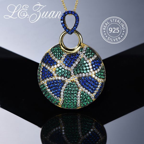 l&zuan 925 sterling silver pendants for woman multicolor zircons round necklace with silver chain elegant fine jewelry
l&zuan 925 sterling silver pendants for woman multicolor zircons round necklace with silver chain elegant fine jewelry