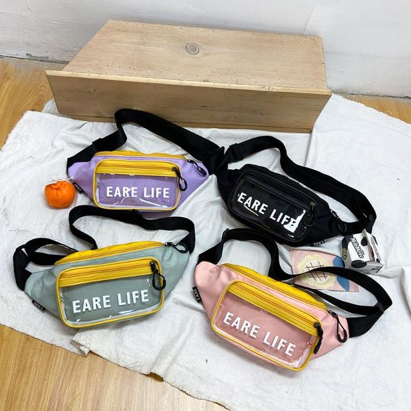 pvc transparent fanny waist bag women classic texture creative design leisure nylon splicing zipper chest shoulder pack
pvc transparent fanny waist bag women classic texture creative design leisure nylon splicing zipper chest shoulder pack