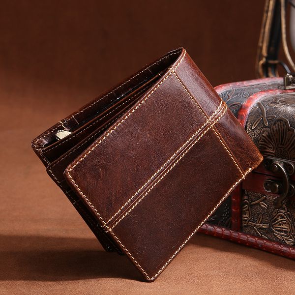 ruil 2018 new wallet designer retro casual genuine cow leather men short wallets coin dollar male purse card holder, Red;black
ruil 2018 new wallet designer retro casual genuine cow leather men short wallets coin dollar male purse card holder, Red;black