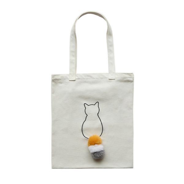 large capacity canvas shopping bag cute plush ball tail decoration women ladies handbags shoulder bag
large capacity canvas shopping bag cute plush ball tail decoration women ladies handbags shoulder bag