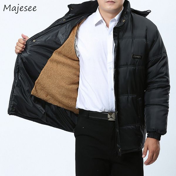 parkas men turn-down collar winter thicker plus velvet warm single breasted pockets parka mens large size outerwear, Black
parkas men turn-down collar winter thicker plus velvet warm single breasted pockets parka mens large size outerwear, Black
