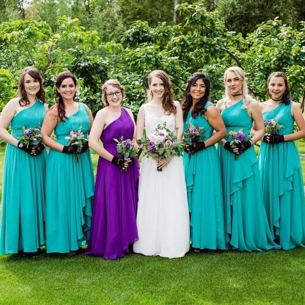 turquoise bridesmaid dresses one shoulder simple ruched chiffon tiered skirt 2020 country wedding guest formal maid of honor gown, White;pink
turquoise bridesmaid dresses one shoulder simple ruched chiffon tiered skirt 2020 country wedding guest formal maid of honor gown, White;pink