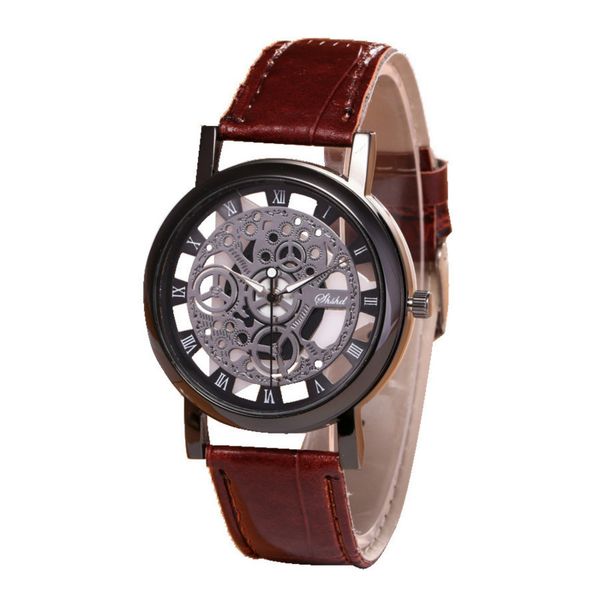 couple watch boutique fashion hollow belt watch non mechanical leather strap metal case couple men and women, Slivery;brown
couple watch boutique fashion hollow belt watch non mechanical leather strap metal case couple men and women, Slivery;brown