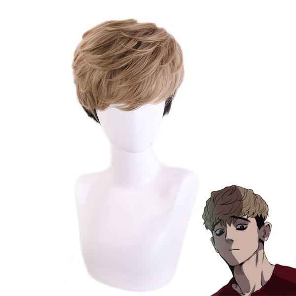 anime costumes killing stalking sangwoo short wig cosplay costume heat resistant synthetic hair men fashion wigs, Black
anime costumes killing stalking sangwoo short wig cosplay costume heat resistant synthetic hair men fashion wigs, Black