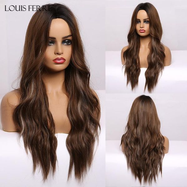 louis ferre long ombre black brown ash highlight wig for black woman middle part wave cosplay synthetic wig heat resistant fibre
louis ferre long ombre black brown ash highlight wig for black woman middle part wave cosplay synthetic wig heat resistant fibre