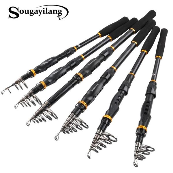 sougayilang 99% carbon portable fishing rod spinning fish hand fishing tackle casting rod good carp sea pole
sougayilang 99% carbon portable fishing rod spinning fish hand fishing tackle casting rod good carp sea pole