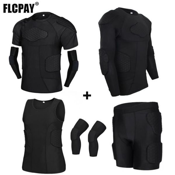 padded compression shorts vest knee pads protector football paintball basketball skating rugby soccer anti-collision suits sets, White;black
padded compression shorts vest knee pads protector football paintball basketball skating rugby soccer anti-collision suits sets, White;black
