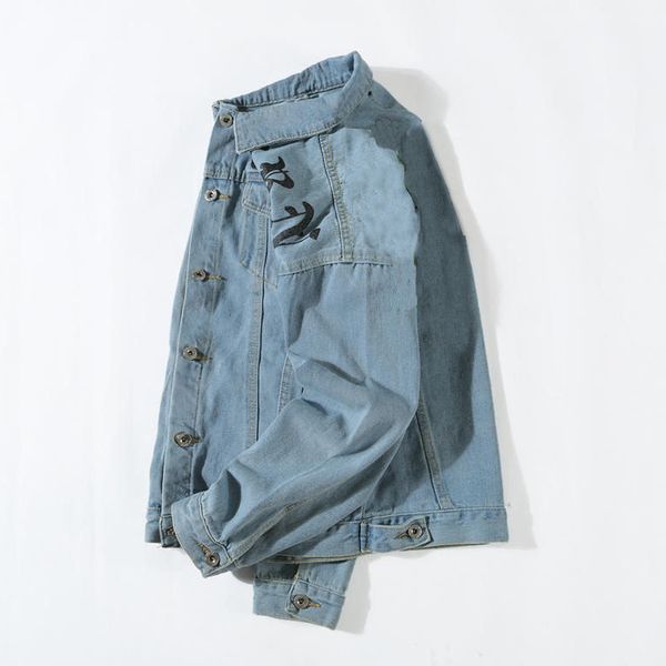 new men's jacket brand womens jacket designer long sleeve brand slim motorcycle hip hop vintage style sky blue denim, Black;brown
new men's jacket brand womens jacket designer long sleeve brand slim motorcycle hip hop vintage style sky blue denim, Black;brown