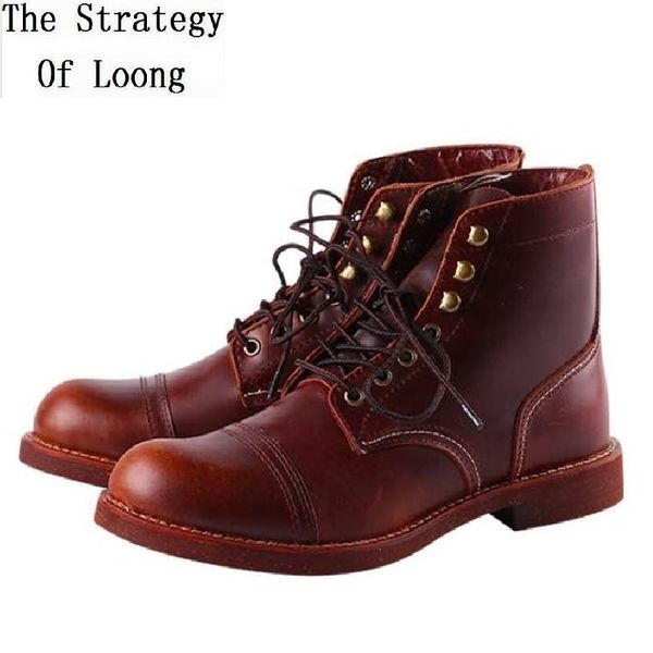 spring autumn plus size 43 44 women genuine leather short ankle work boots ladies lace-up high-equestrian boots 200209, Black
spring autumn plus size 43 44 women genuine leather short ankle work boots ladies lace-up high-equestrian boots 200209, Black