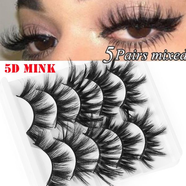 5 pairs 5d mink hair false eyelashes wispies full volume natural long eyelashes handmade fluffy lashes extension makeup tools
5 pairs 5d mink hair false eyelashes wispies full volume natural long eyelashes handmade fluffy lashes extension makeup tools
