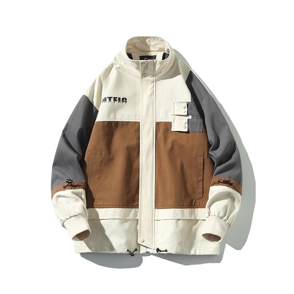 men's new style fashion jacket patchwork overalls loose size streetwear coat bomber jacket hip hop masculino clothing 2020, Black;brown
men's new style fashion jacket patchwork overalls loose size streetwear coat bomber jacket hip hop masculino clothing 2020, Black;brown