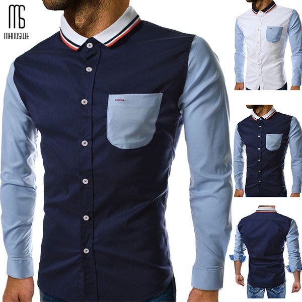 manoswe men's casual stitching long-sleeved shirt 2020 spring & summer new fashion lapel printed british style shirt, White;black
manoswe men's casual stitching long-sleeved shirt 2020 spring & summer new fashion lapel printed british style shirt, White;black