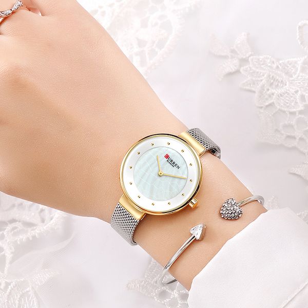 creative dial watches women quartz clock curren women's steel mesh wristwatch ladies dress bracelet watch female bayan kol saati ly1912, Slivery;brown
creative dial watches women quartz clock curren women's steel mesh wristwatch ladies dress bracelet watch female bayan kol saati ly1912, Slivery;brown