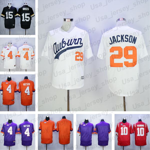 ncaa 2019 clemson tigers 4 watson purdue boilermakers #15 drew brees college jersey black ole miss rebels 10 eli manning 29 b.jackson
ncaa 2019 clemson tigers 4 watson purdue boilermakers #15 drew brees college jersey black ole miss rebels 10 eli manning 29 b.jackson