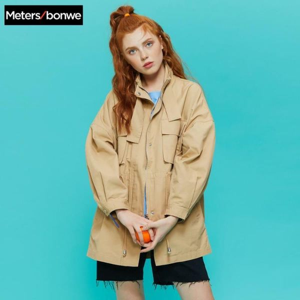 metersbonwe 2020 new spring fashion stand collar jackets female tooling jackets casual lady coat handsome loose outwear, Black;brown
metersbonwe 2020 new spring fashion stand collar jackets female tooling jackets casual lady coat handsome loose outwear, Black;brown