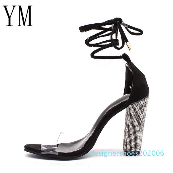 3colour women heeled sandals bandage rhinestone ankle strap pumps super high square heels lady shoes big size 43 d06, Black
3colour women heeled sandals bandage rhinestone ankle strap pumps super high square heels lady shoes big size 43 d06, Black