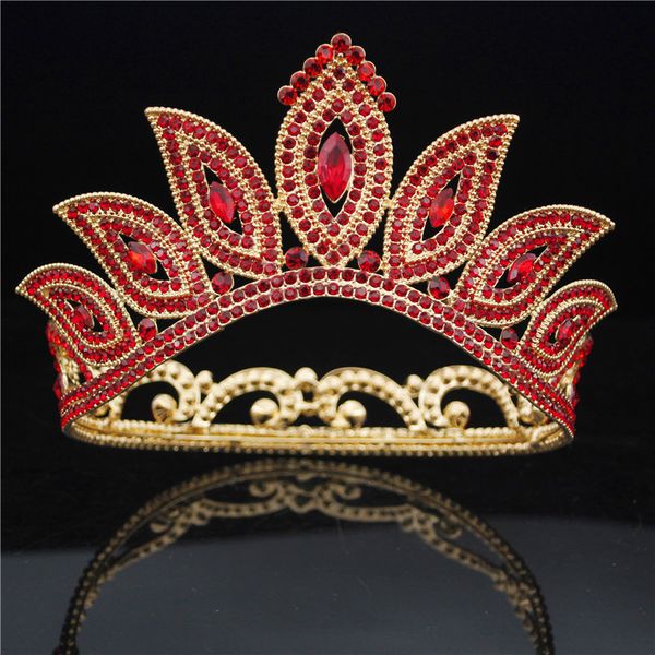 vintage gorgeous red crystal tiaras wedding crown bridal headdress queen diadem pageant jewelry hair accessories prom crowns, Golden;white
vintage gorgeous red crystal tiaras wedding crown bridal headdress queen diadem pageant jewelry hair accessories prom crowns, Golden;white