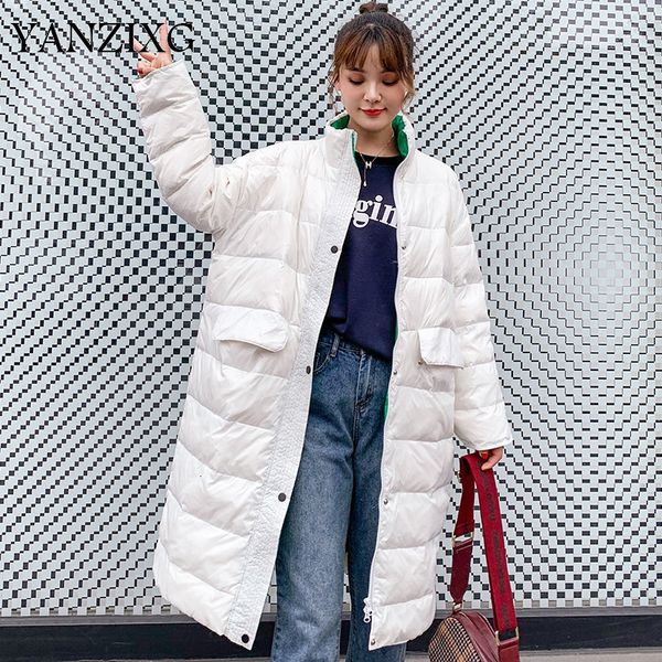 2019 autumn and winter new products fashion solid color high collar zipper light down jacket in the long section l844, Black
2019 autumn and winter new products fashion solid color high collar zipper light down jacket in the long section l844, Black