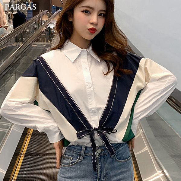 big v blouse shirt women blouse summer long sleeve chiffon girl, White
big v blouse shirt women blouse summer long sleeve chiffon girl, White