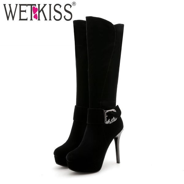 wetkiss stiletto heels women boots round toe crystal zip footwear platform rubber female boot knee high shoes women 2018 black
wetkiss stiletto heels women boots round toe crystal zip footwear platform rubber female boot knee high shoes women 2018 black