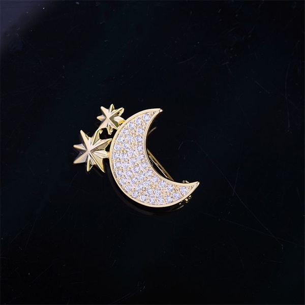 okily cute mini micro pave cz zircon moon brooches gold color star decoration lapel pins for women party accessories, Gray
okily cute mini micro pave cz zircon moon brooches gold color star decoration lapel pins for women party accessories, Gray