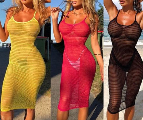 fashionable women's bikini long cover up cardigan mesh summer beach transparent dress solid color sale, Black;gray
fashionable women's bikini long cover up cardigan mesh summer beach transparent dress solid color sale, Black;gray